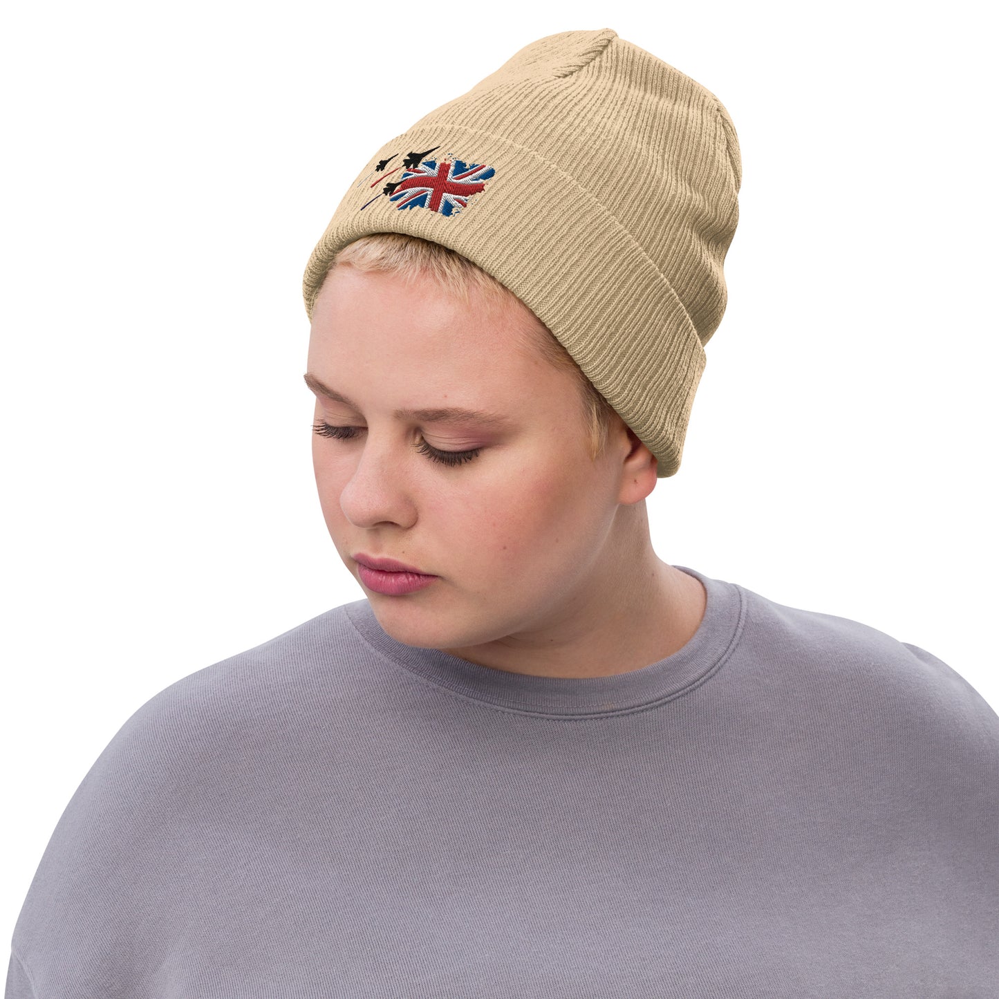 Ribbed knit beanie