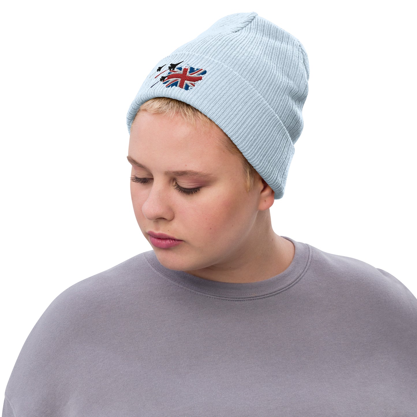 Ribbed knit beanie