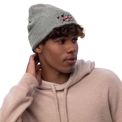 Ribbed knit beanie