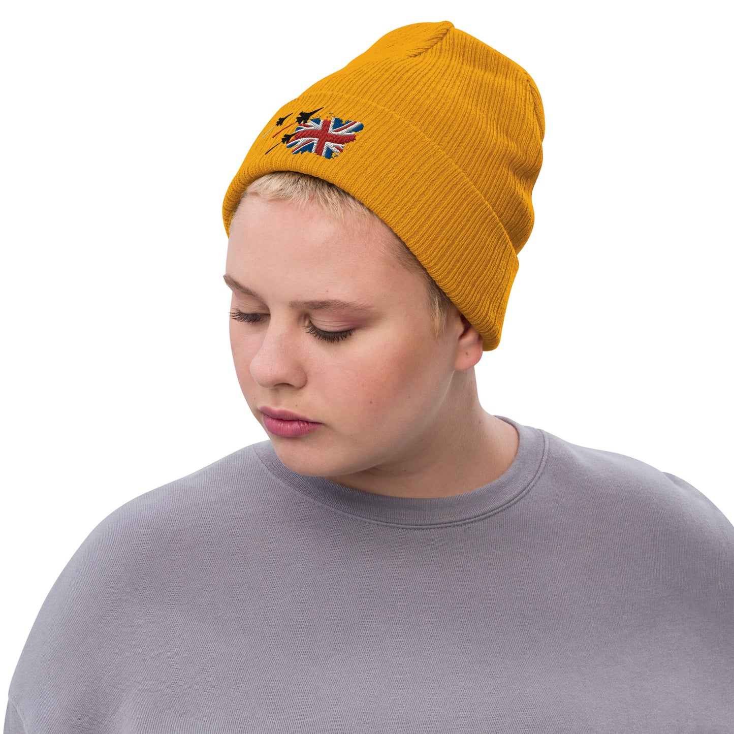 Ribbed knit beanie